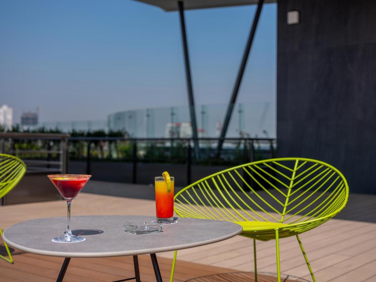 Galeria Plaza San Jeronimo Hotel Mexikóváros Kültér fotó Skyline Terrace