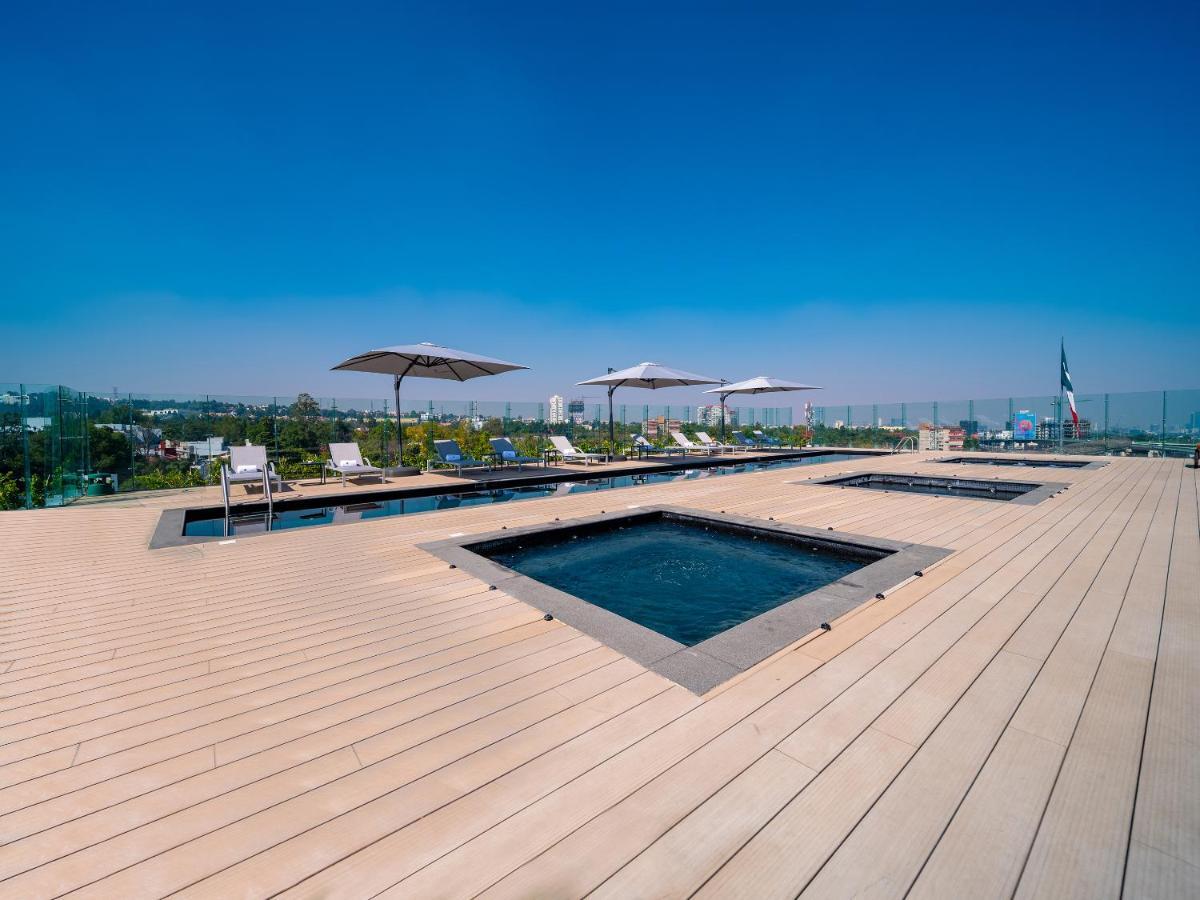 Galeria Plaza San Jeronimo Hotel Mexikóváros Kültér fotó Rooftop pool