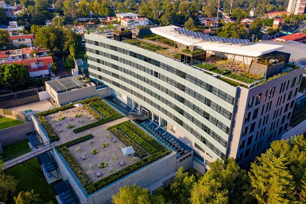 Galeria Plaza San Jeronimo Hotel Mexikóváros Kültér fotó Aerial view of the campus