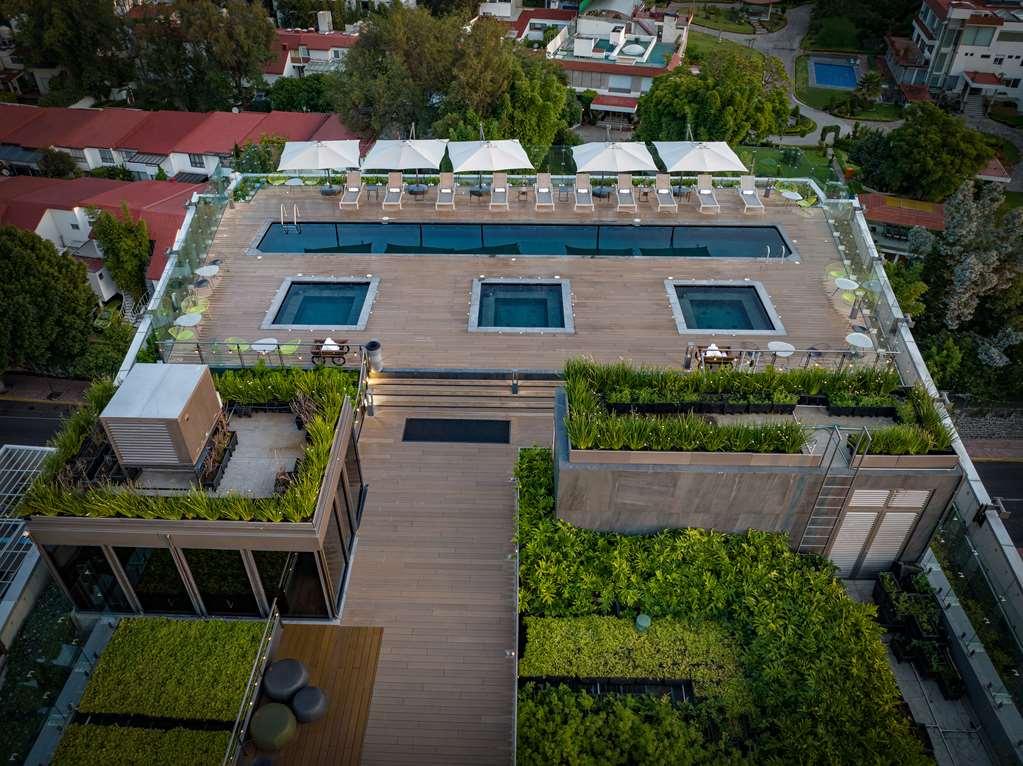 Galeria Plaza San Jeronimo Hotel Mexikóváros Létesítmények fotó The rooftop pool at the hotel